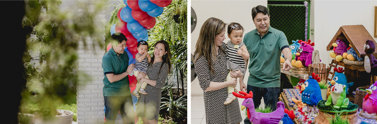 Emi chegando para a festa no buffet bugui ugui