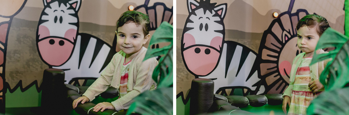 brincando e fazendo cara de brava na área baby