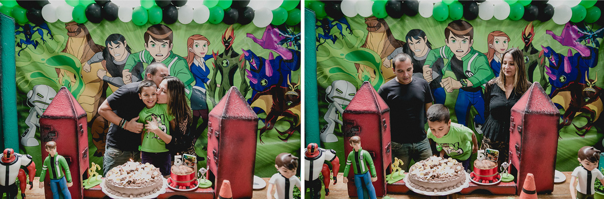 assoprando a vela apos o parabens