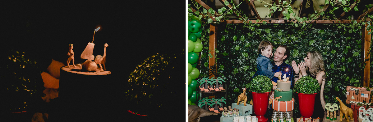 acendendo a vela para cantar o parabens