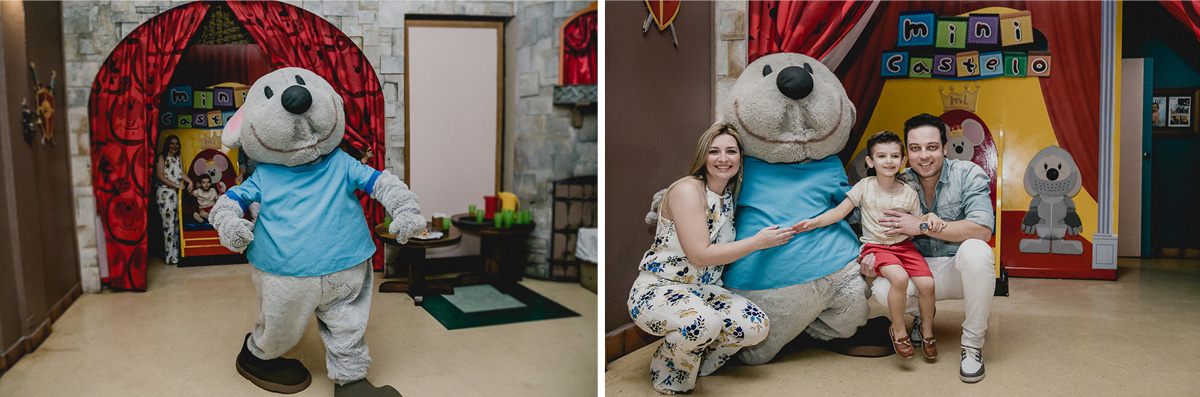 chegando para cantar o parabens