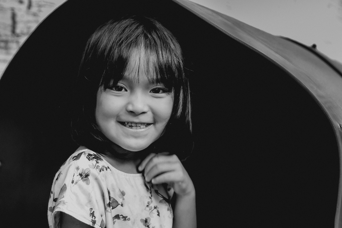 sorrindo para a foto