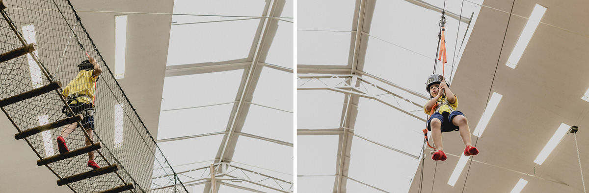 atravessando a tirolesa