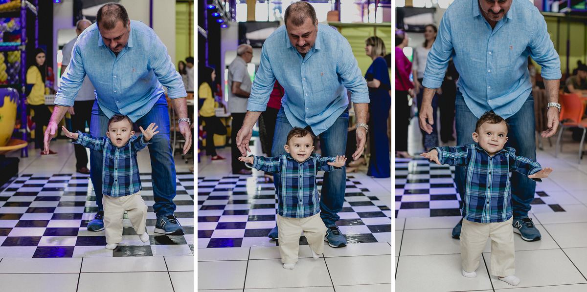 uma das primeiras vezes andando sozinho com o vovo