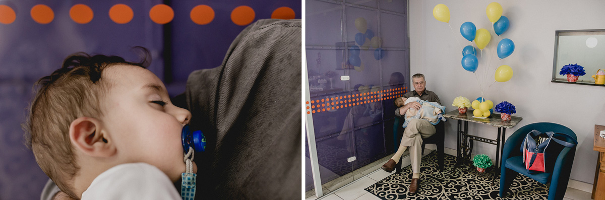 lorenzo dormindo no colo do bizavo