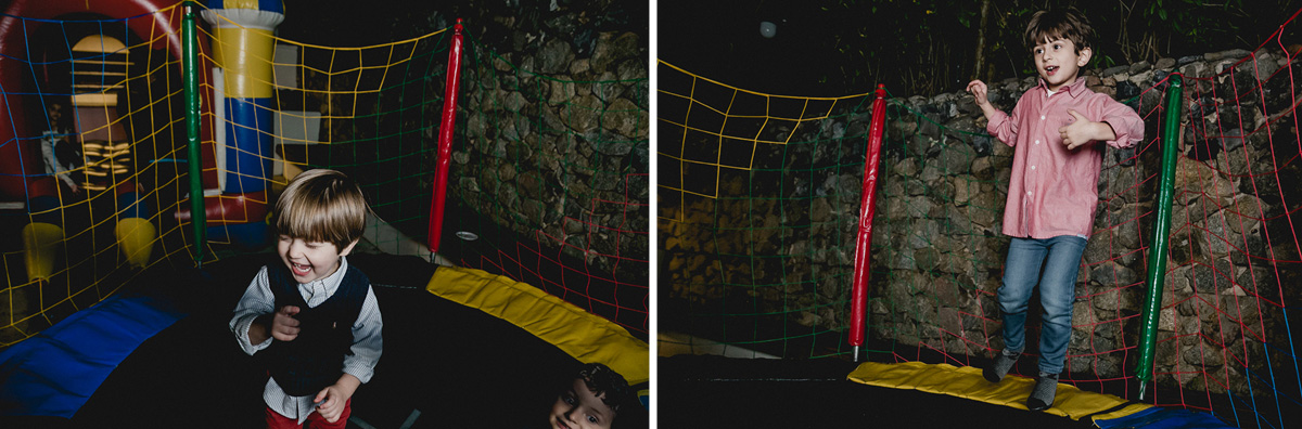 brincando no pula pula