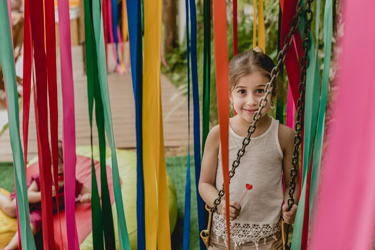brincando no balanço