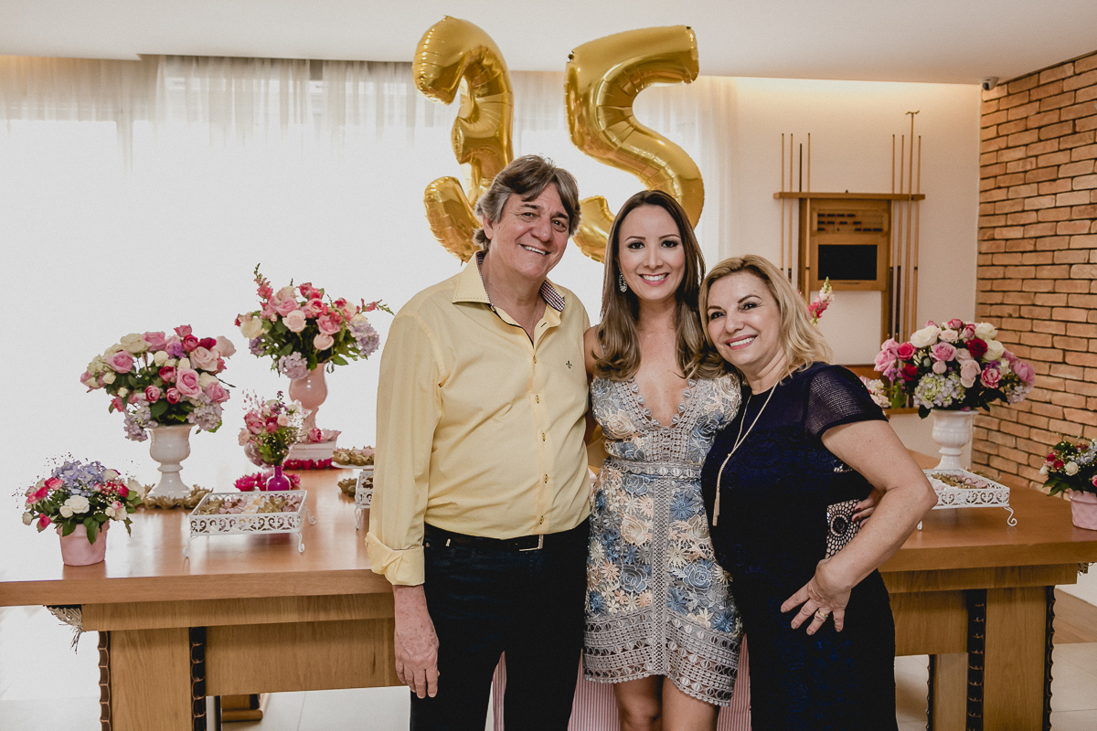 Fernanda com os seus pais