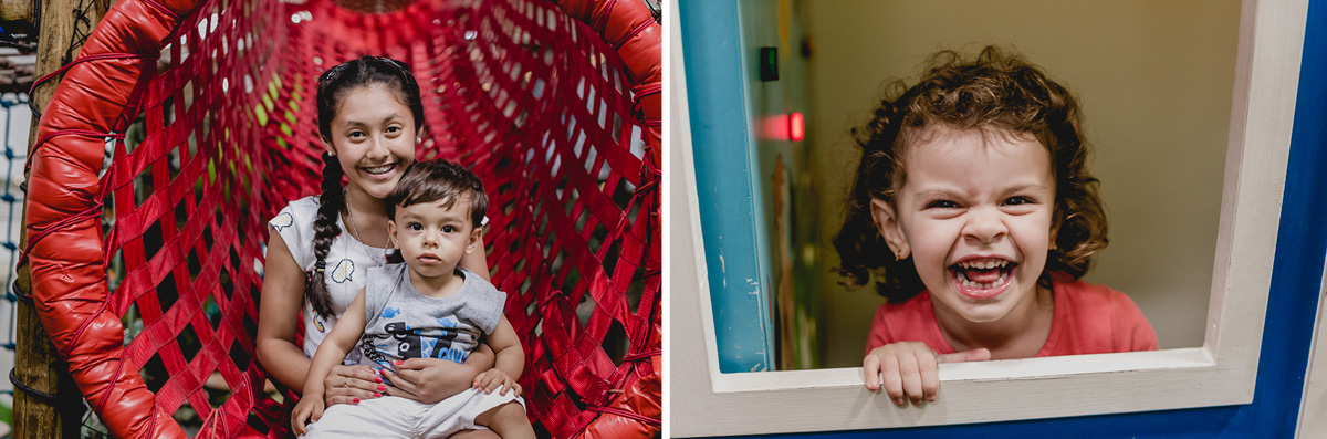 se divertindo com os convidados