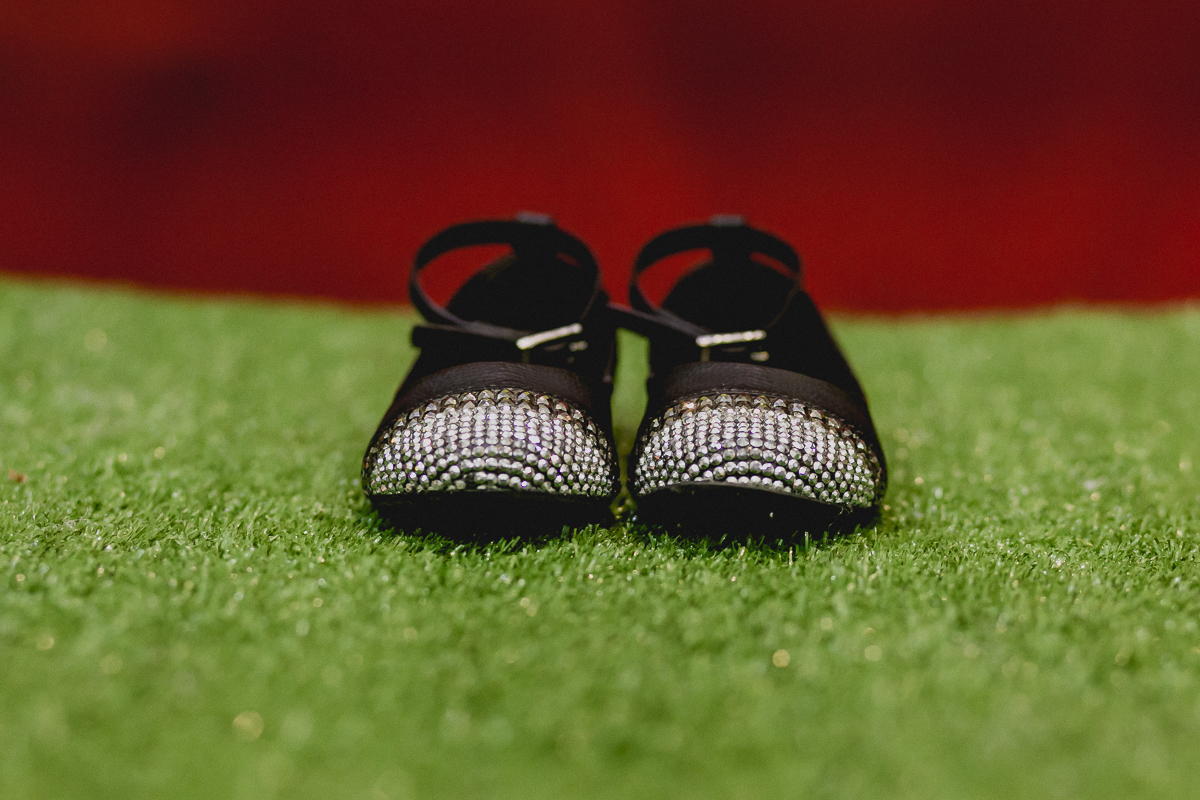 sapatinho que a Bia usou na sua festa de 3 anos