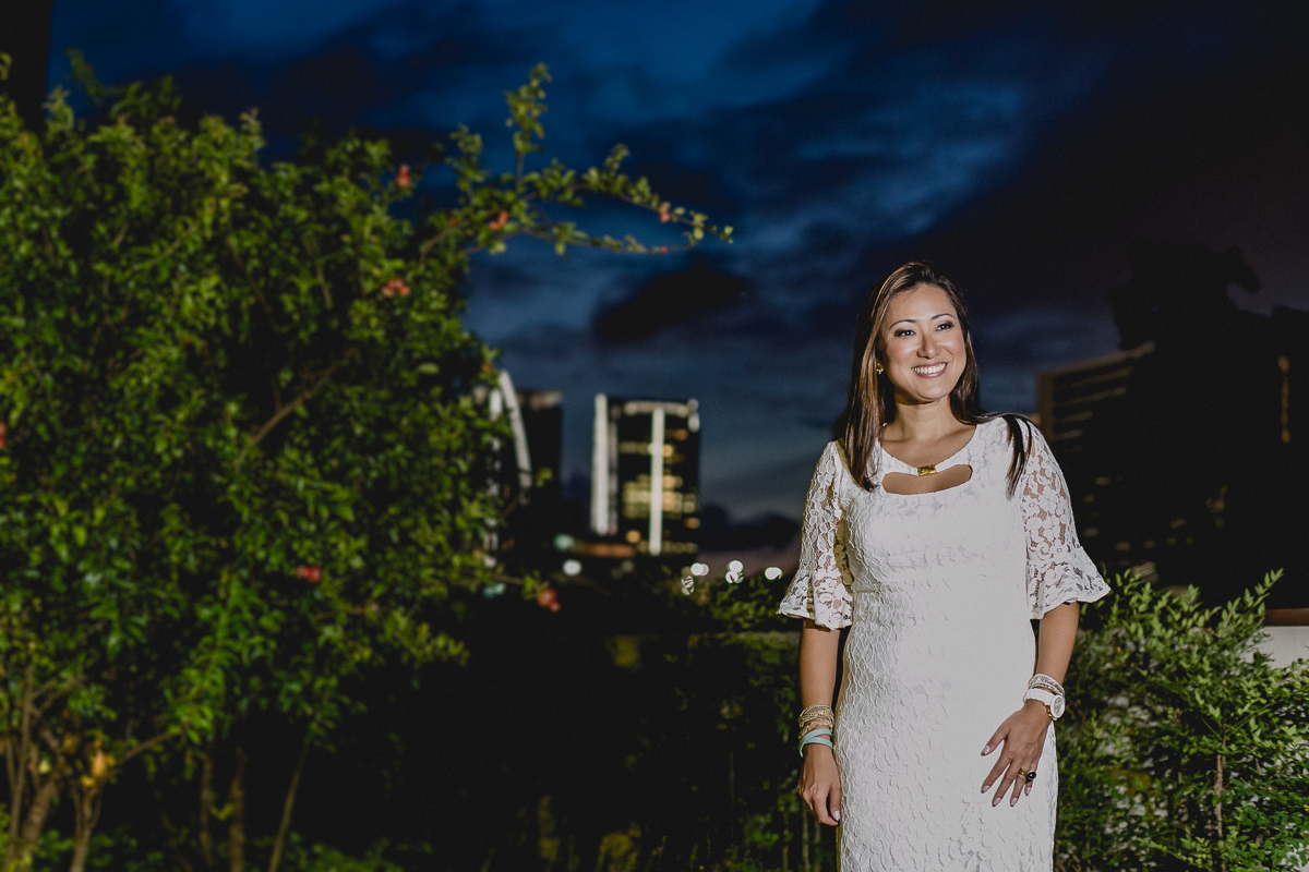 retrato da Sandrinha no lusco fusco