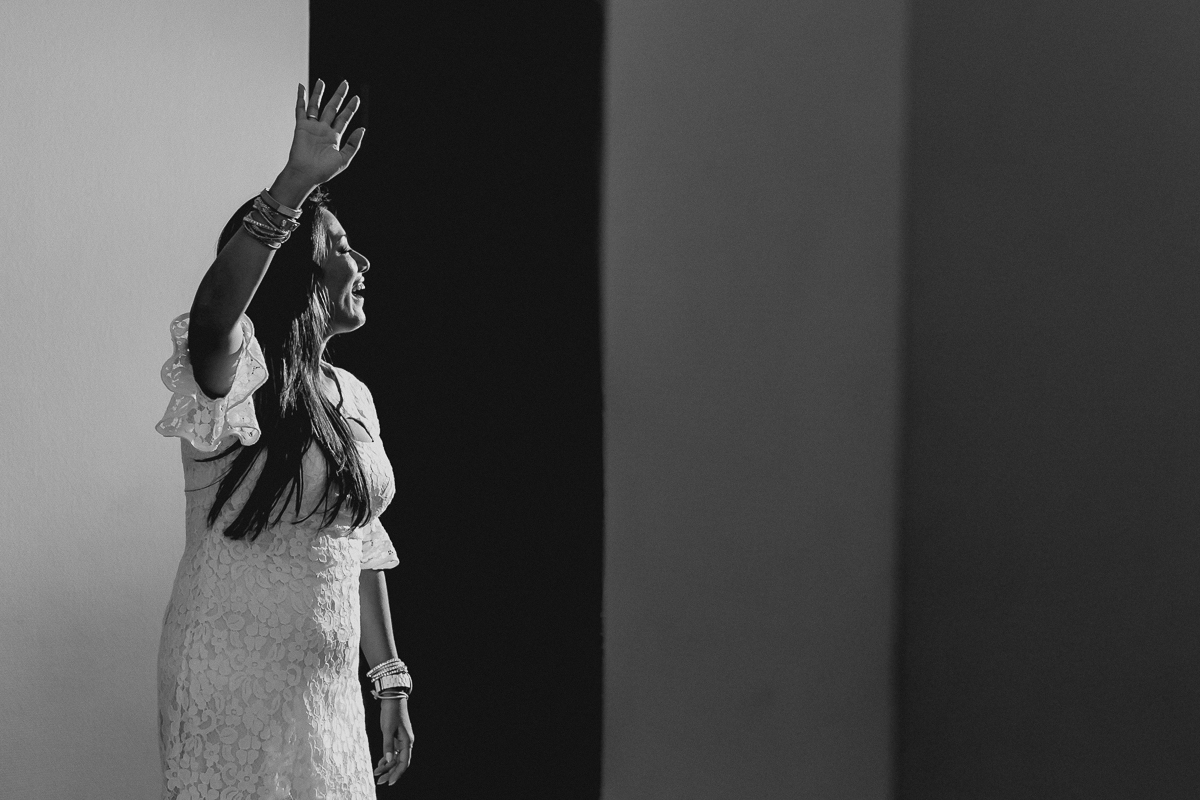 Sandra se divertindo na festa de 40 anos