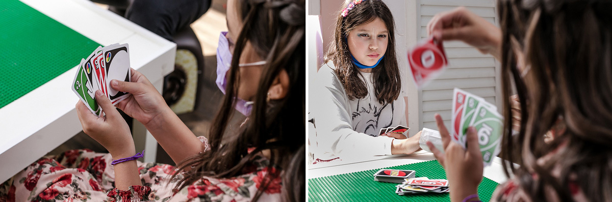 Rafaela e Sofia 9 anos no Ateliê Carol Arteira 