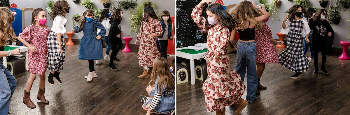 Rafaela e Sofia 9 anos no Ateliê Carol Arteira 