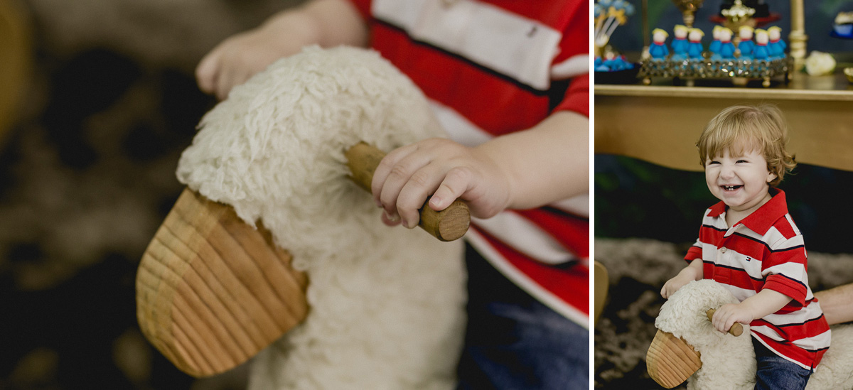 detalhes do matheus brincando com o cavalinho