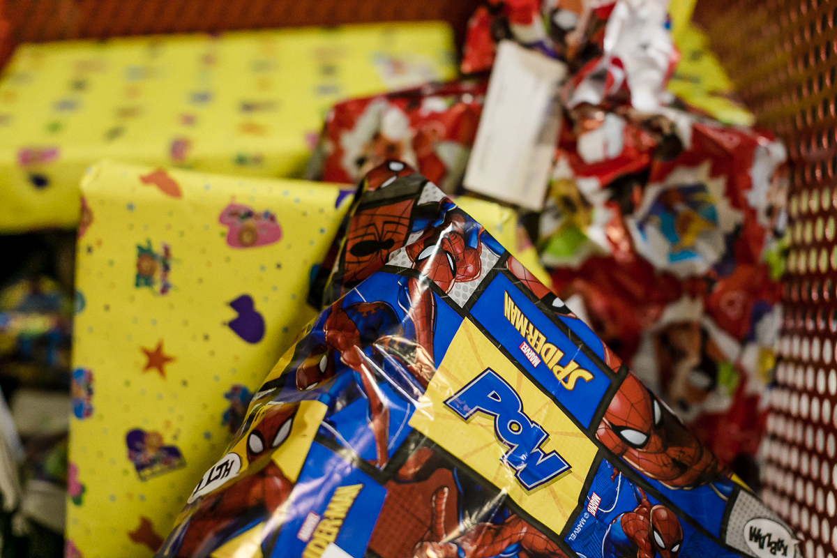presentes no final da festa