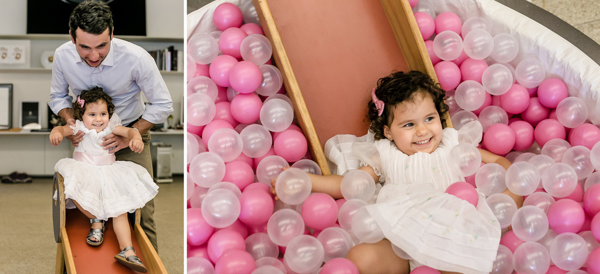 Fotos em familia no batizado da Vitoria