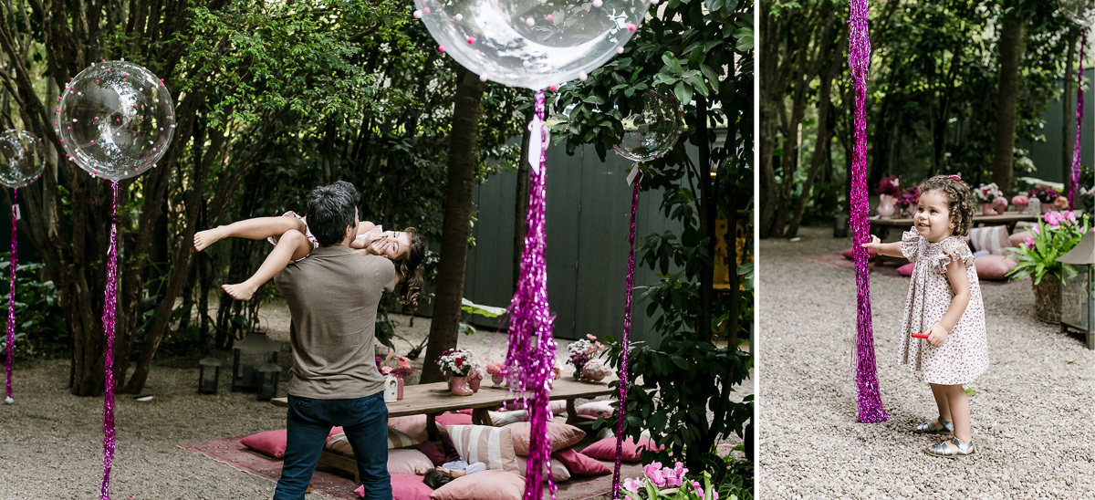 Fotos em familia no batizado da Vitoria