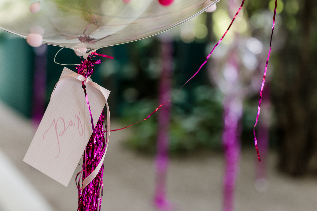 Detalhes do batizado da Vitoria
