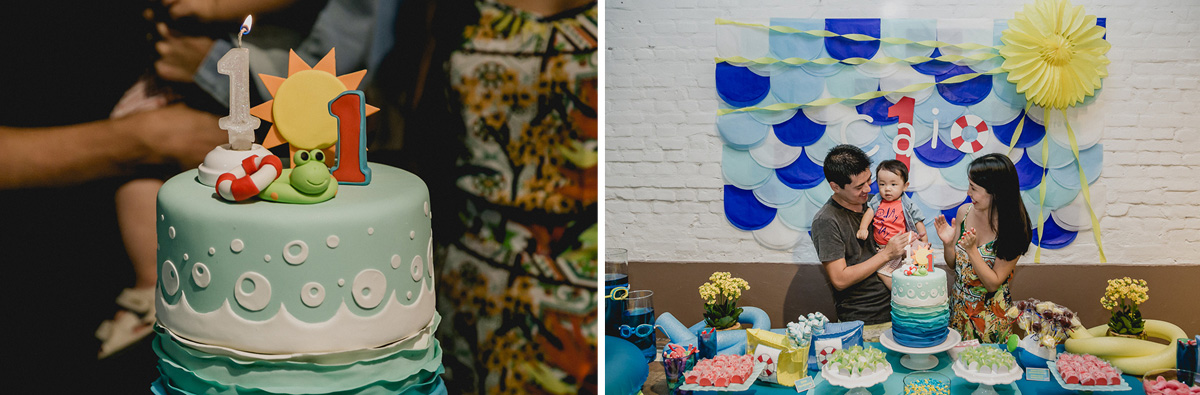 acendendo a vela e cantando o parabens