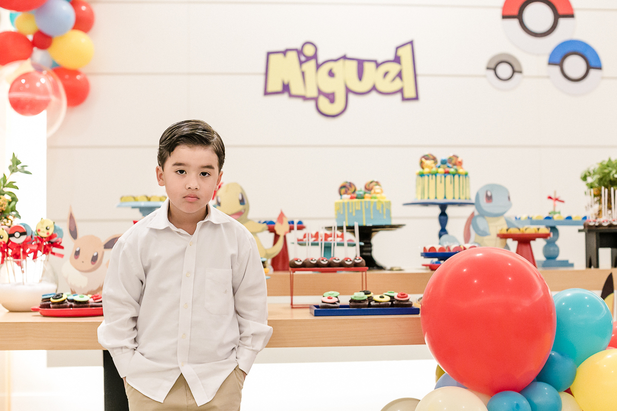 retrato do miguel na sua festa de 6 anos