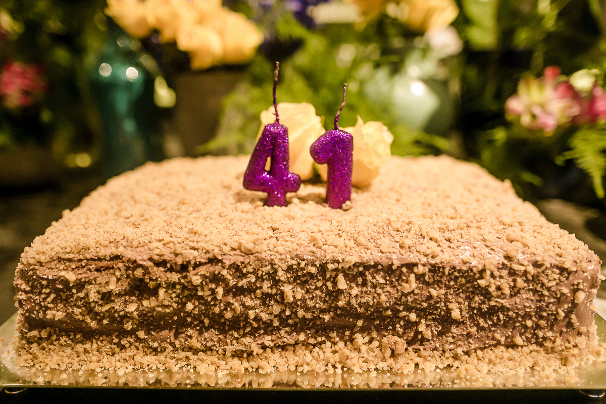 bolo de aniversario de 41 anos da flavia 