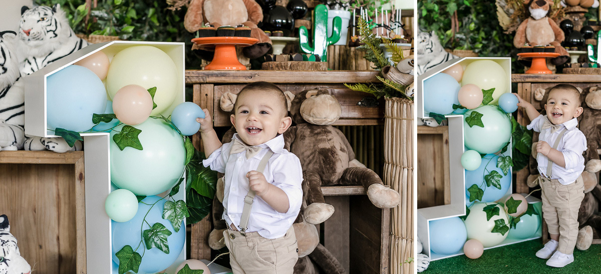 aniversário de 1 ano do gabriel no condominio da família
