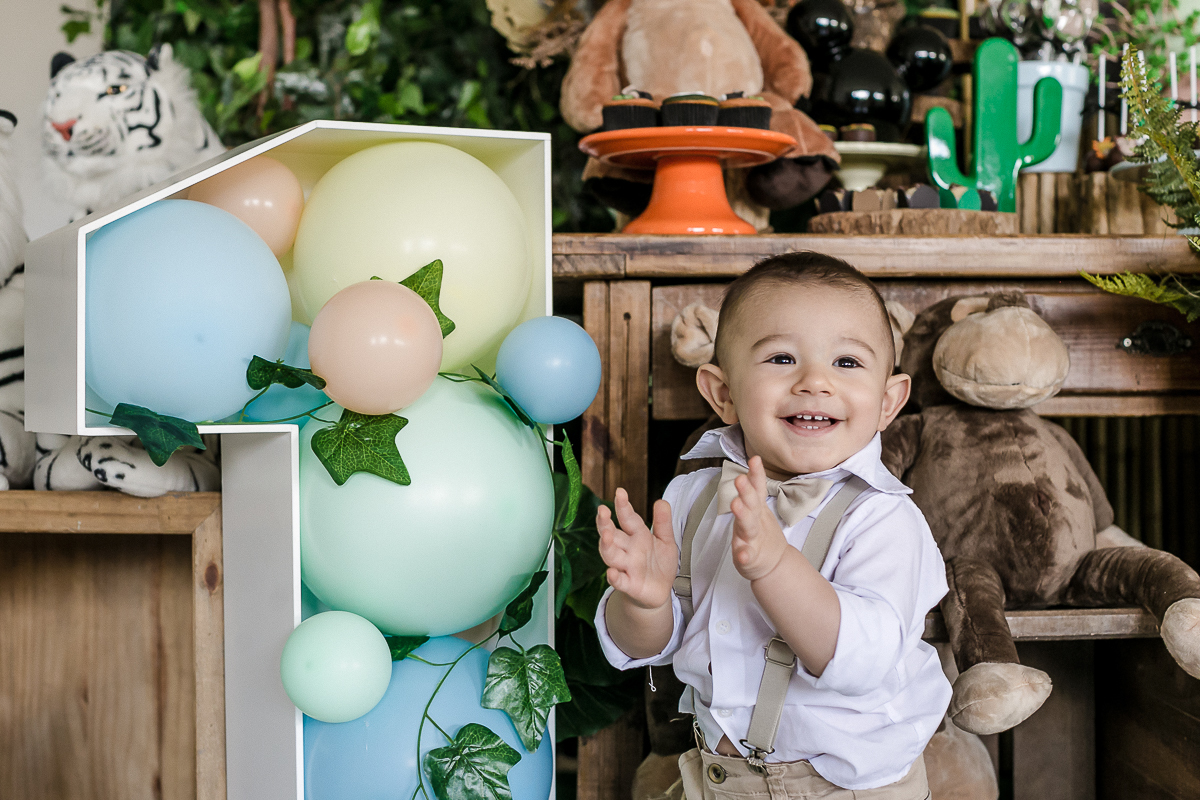 aniversário de 1 ano do gabriel no condominio da família