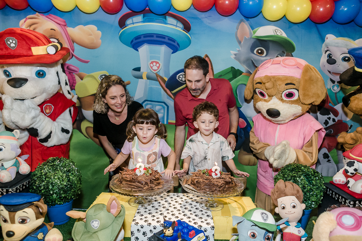 fotos do aniversario de 3 anos da Mariana e do Felipe no Buffet Espaço buticabeira em pinheiros zona oeste sp