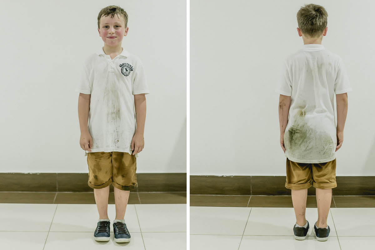 amigo ficou todo sujo no final da festa