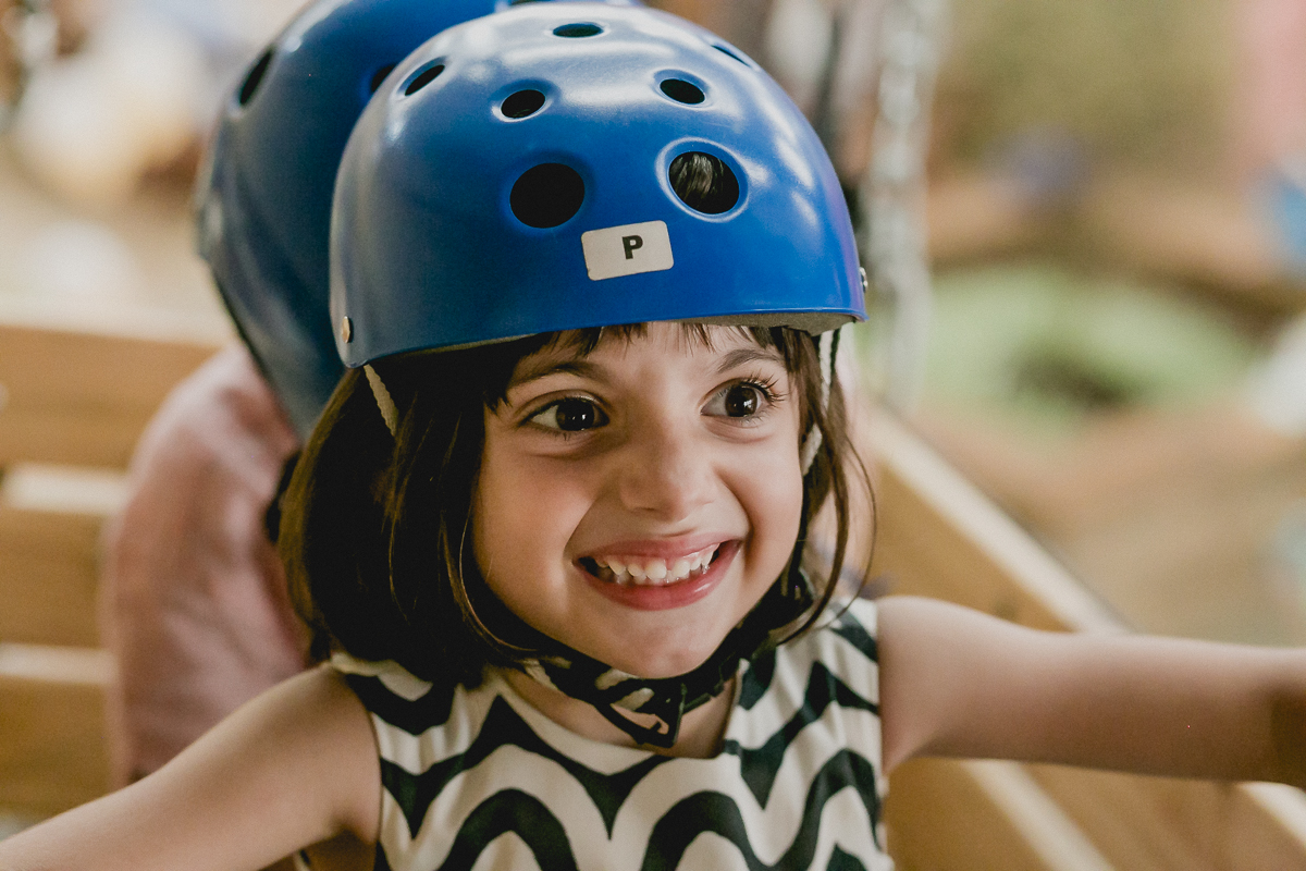 depois de atravessar a tirolesa