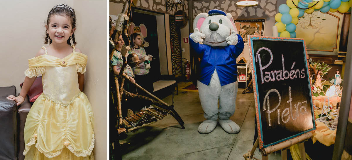 rato botas chegando para apresentar o parabéns da pietra