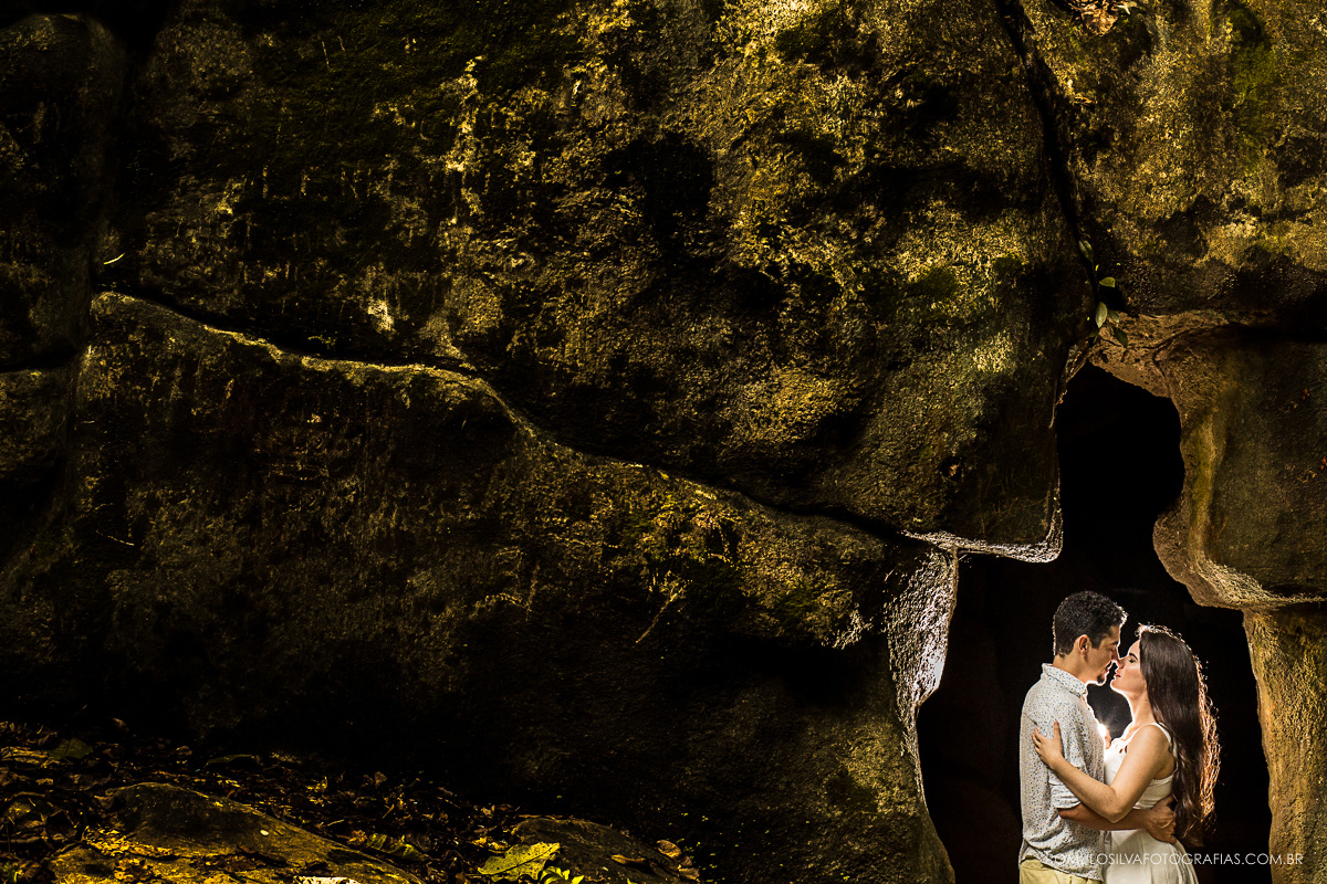 fotos criativa de ensaio pré casamento no bosque rodrigues alves em belém