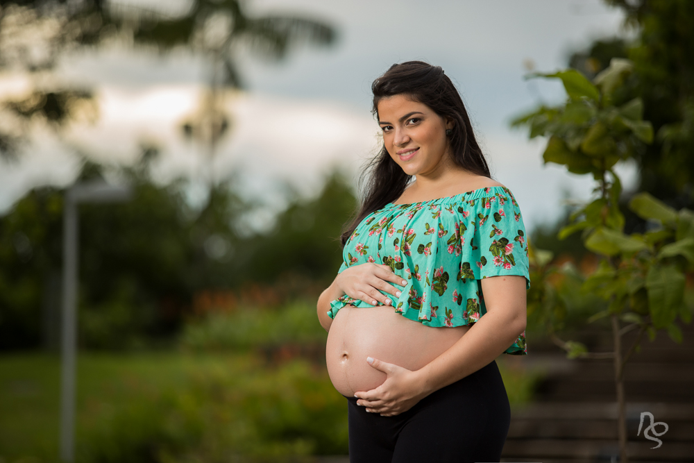 Ensaio de gestante com a família