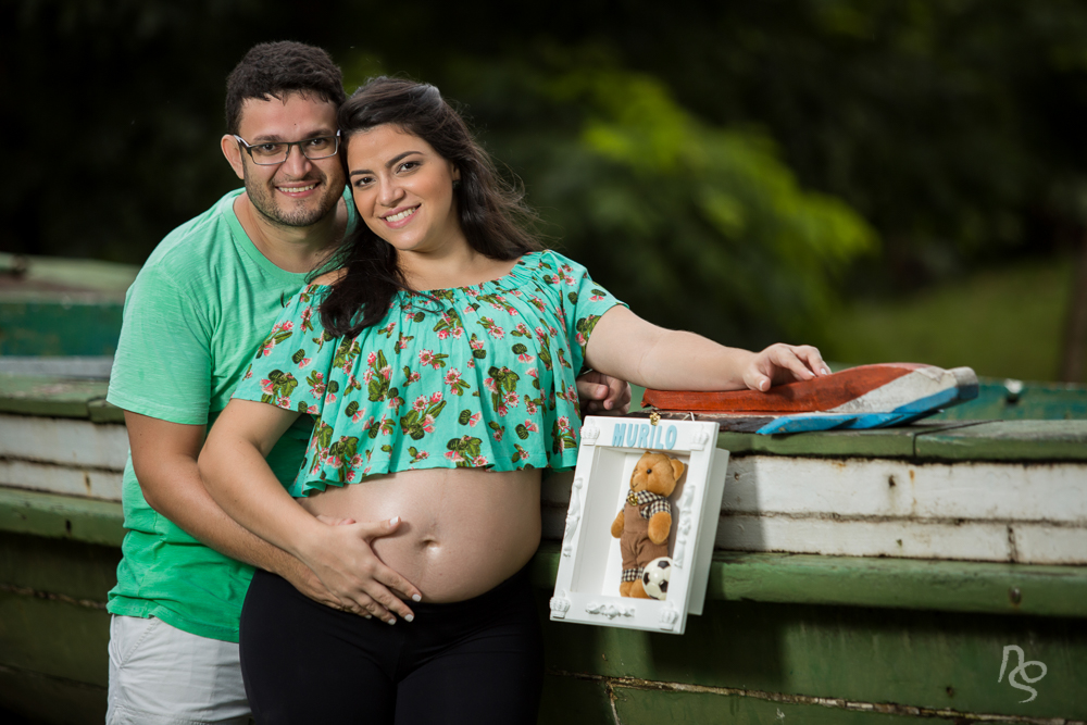 Ensaio de gestante com a família