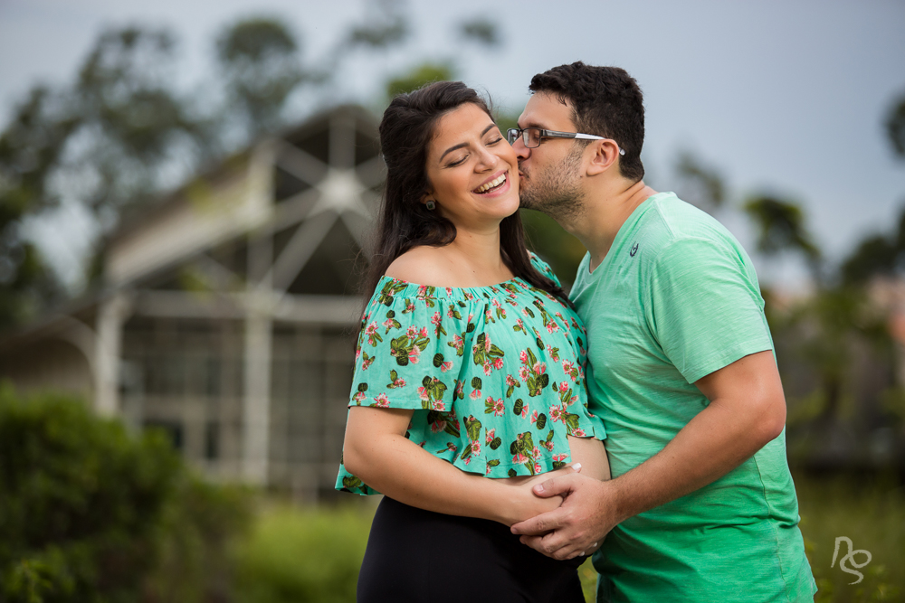 Ensaio de gestante com a família