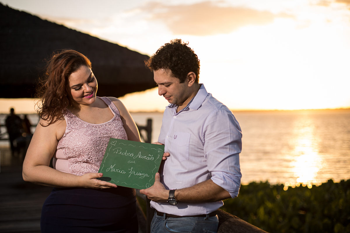 Ensaio romântico  de Gestante