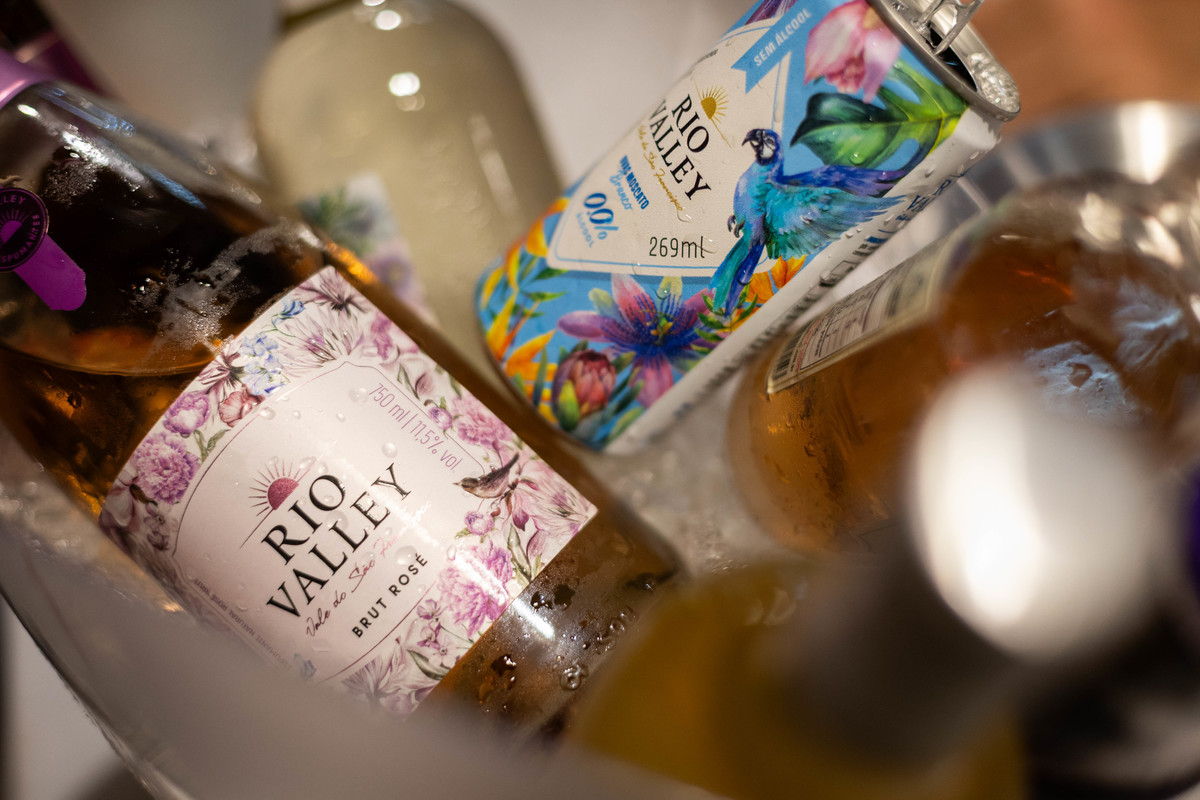 Vinho servido durante degustação na Expovitis Brasil 2026 destaca a experiência do público com rótulos da produção vitivinícola brasileira. Foto: Wenderson Araujo/Trilux