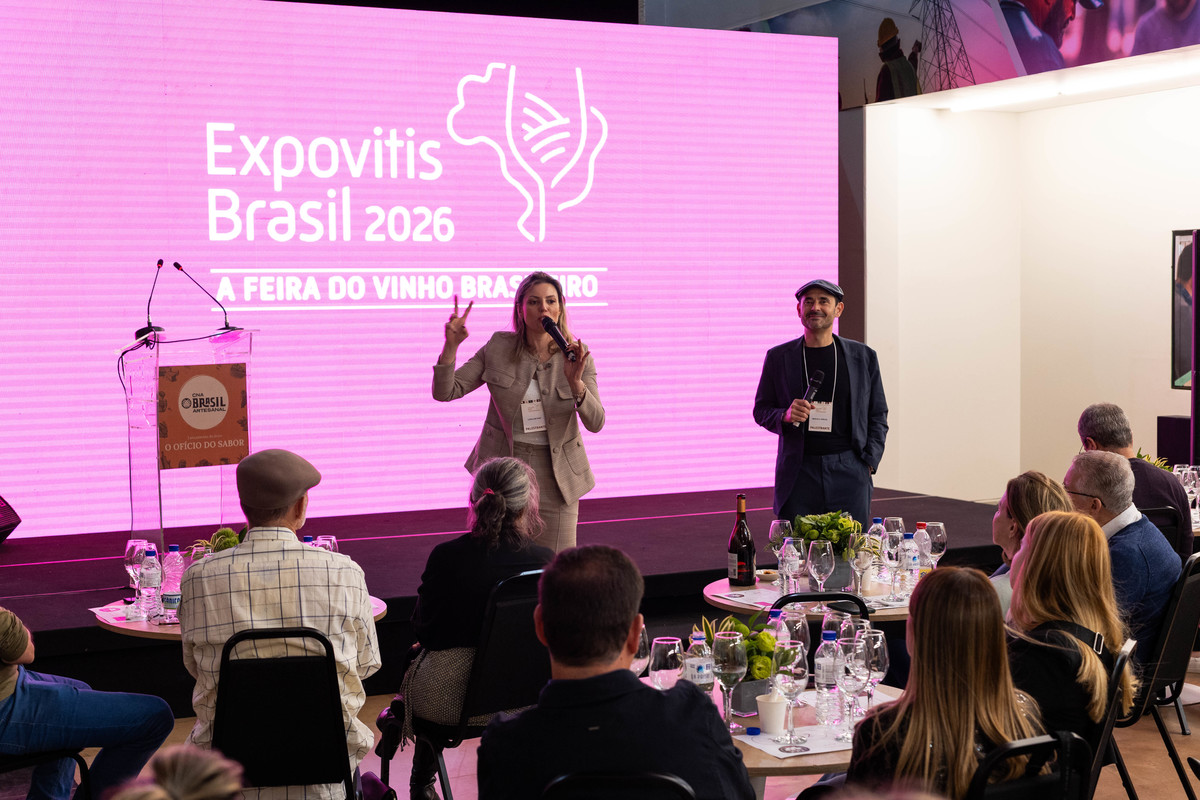 Palestrante participa da programação técnica da Expovitis Brasil 2026, espaço de conhecimento e debate sobre vitivinicultura e mercado. Foto: Wenderson Araujo/Trilux