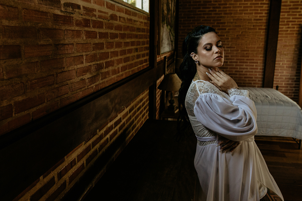 noiva gestante de nove meses