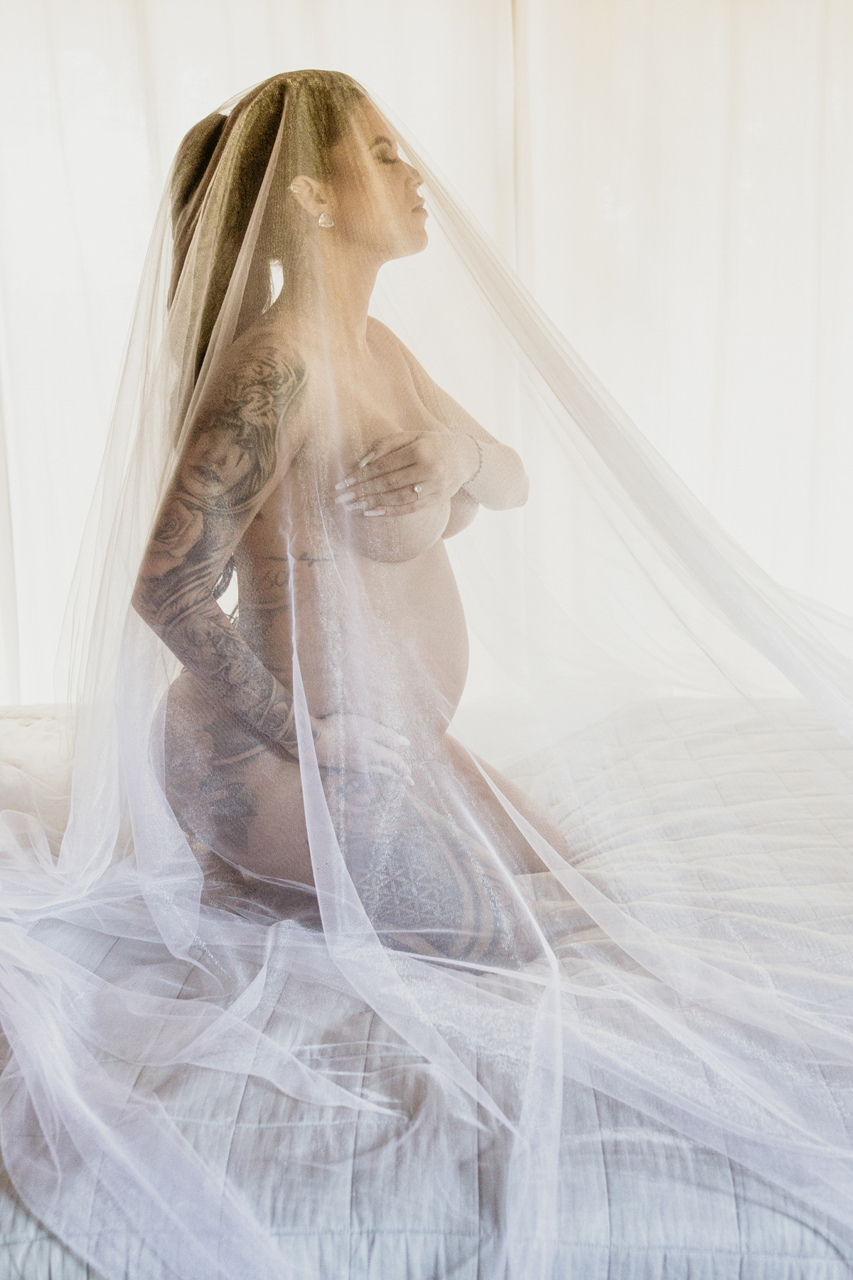 noiva gravida de 9 meses