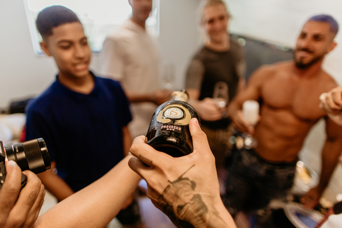 dia do noivo com padrinhos