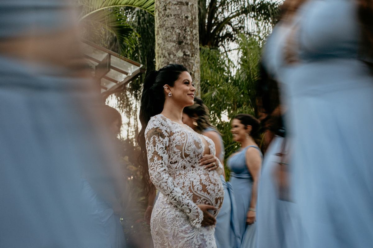 foto com as madrinhas