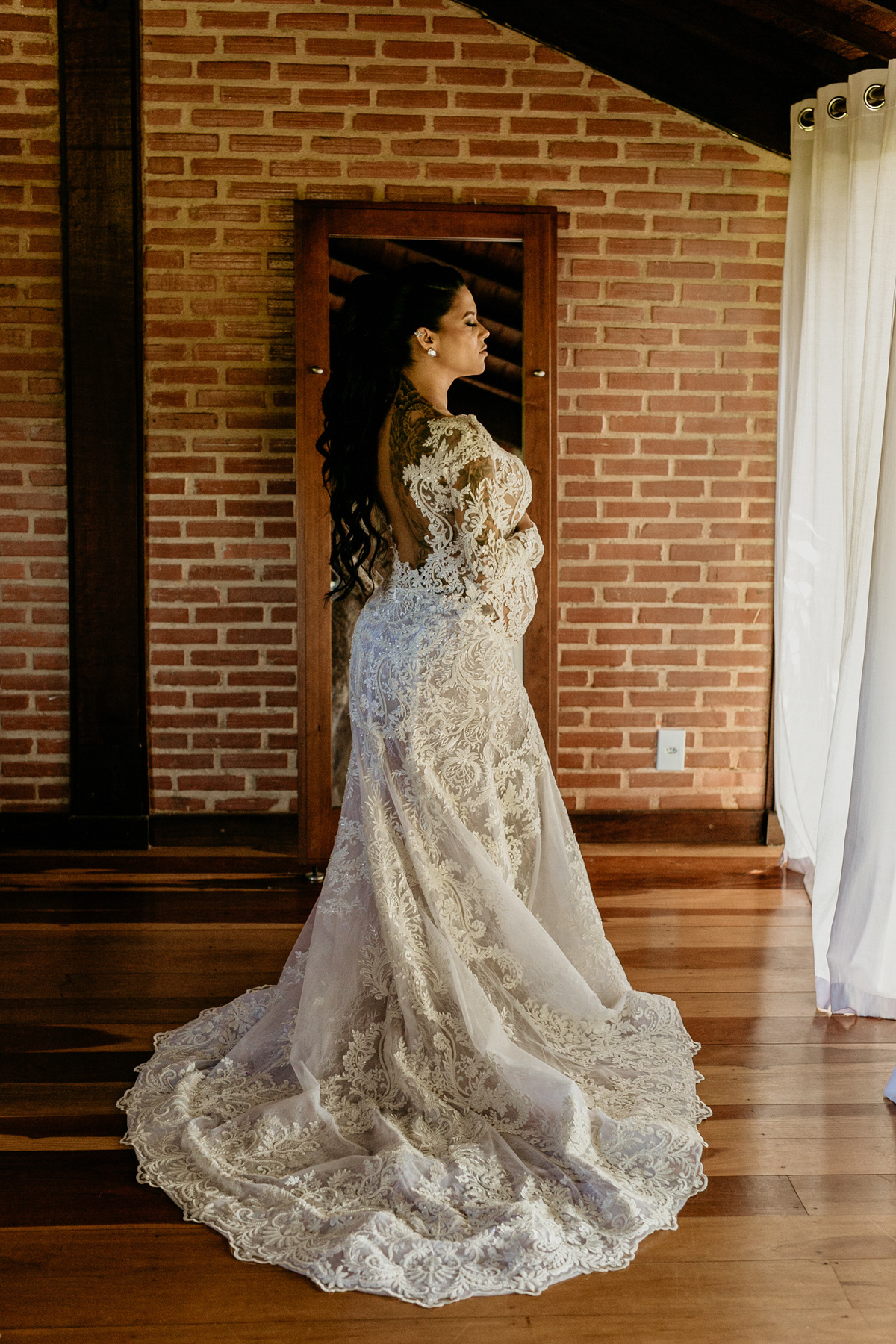 noiva gestante no dia do casamento