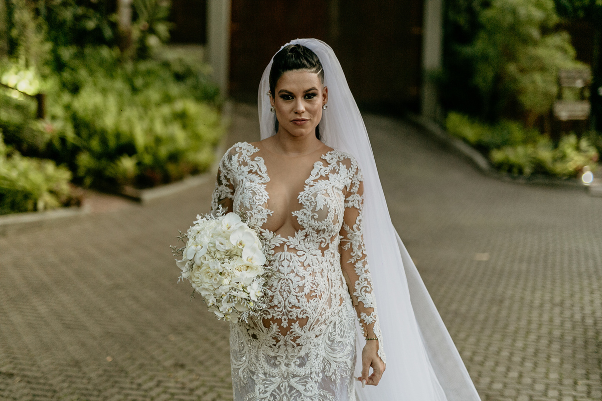 noiva gestante de 9 meses