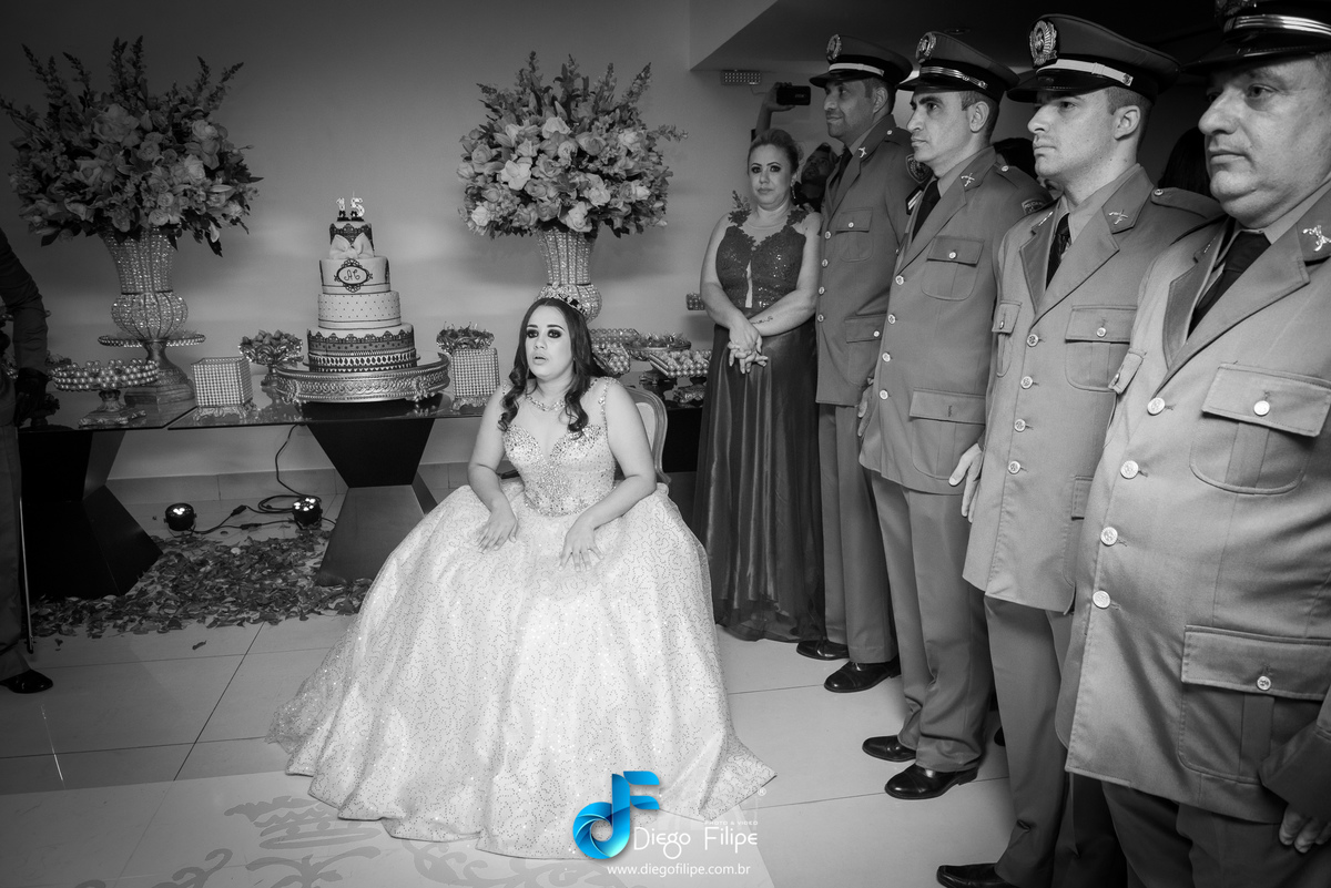 Debutante com os cadetes