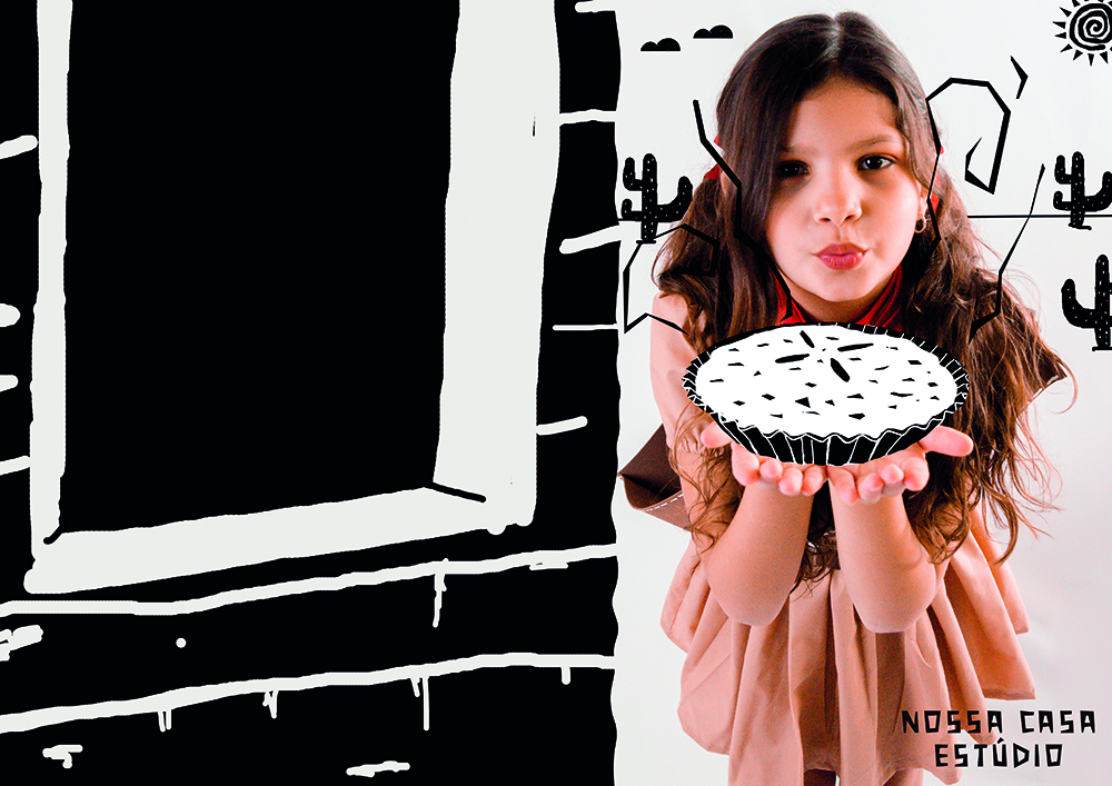 ensaio fotográfico projeto luzes do sertão crianças ilustração cordel lampião maria bonita cangaceiro são joão rio de janeiro Niterói são Gonçalo