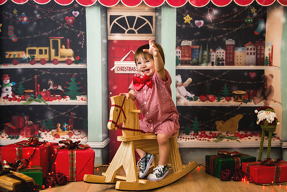 ensaio fotográfico natal bebe infantil miniensaio papai noel loja brinquedo book fotografia closes retrato rio de janeiro niteroi são Gonçalo