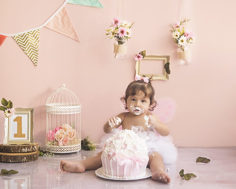ensaio fotografico pre aniversário menina bebe infantil  book fotografia acompanhamento trimestral smash the cake bolo borboleta closes retrato flores rio de janeiro niteroi são Gonçalo