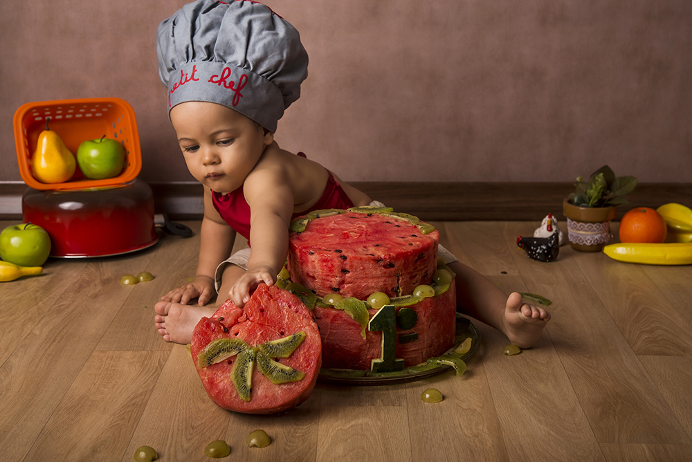 ensaio fotografico pre aniversário menino bebe infantil  book fotografia acompanhamento trimestral smash the fruit chef de cozinha retrato banheira pos banho rio de janeiro niteroi são Gonçalo